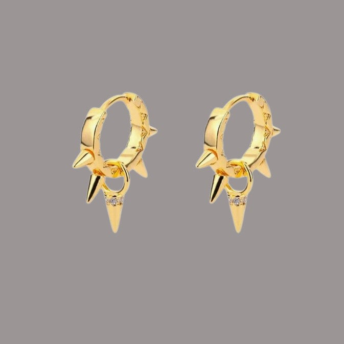 Spike Earrings - Gold
