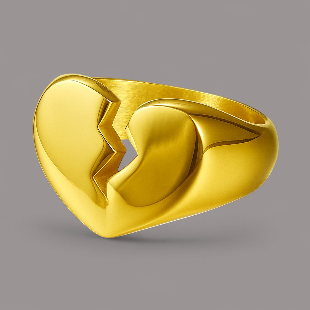 Broken Heart Ring - Gold