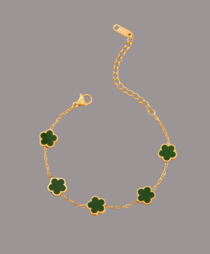 Clover Bracelet - Green