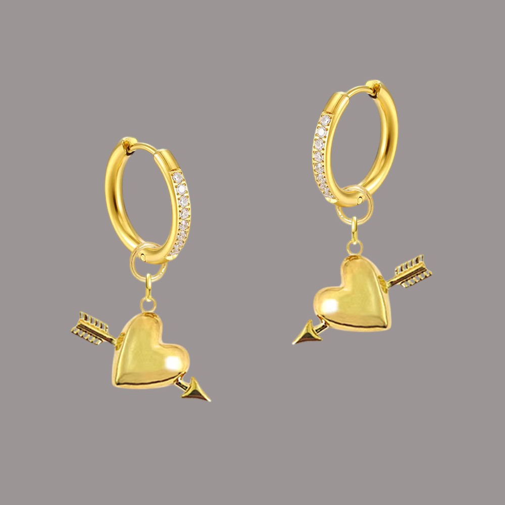 Amor Arrow Earrings - Silver